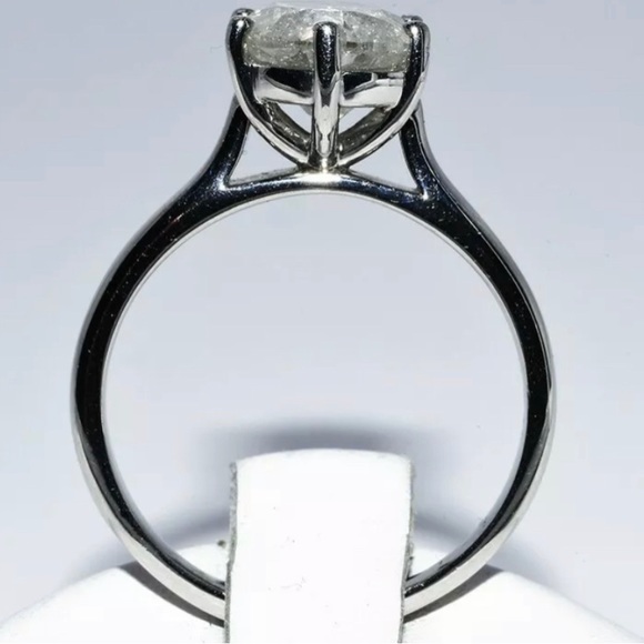 2.16 carats Diamond platinum ring - Picture 3 of 7